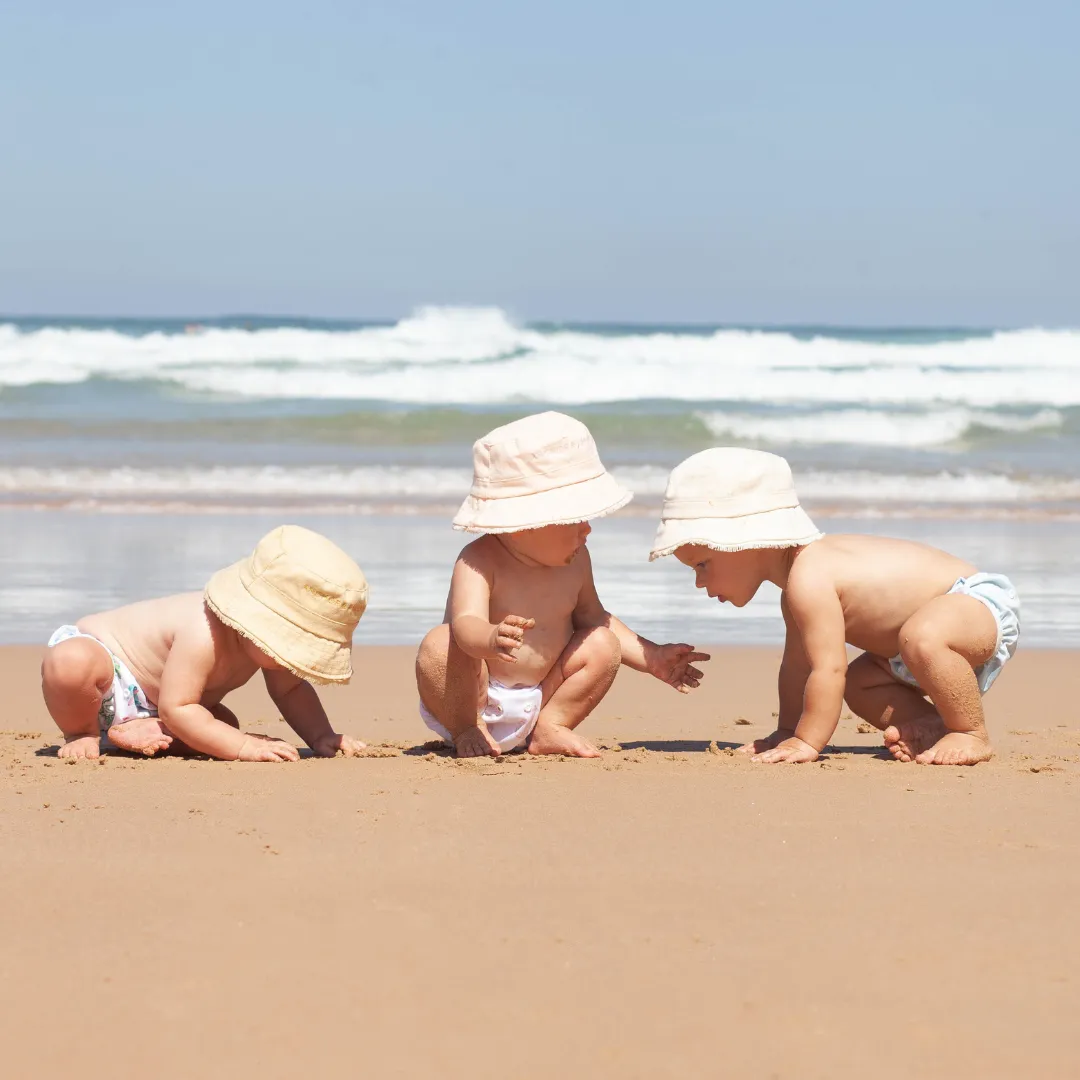 Reusable Swim Nappy & Wet Bag (Sage Palm)
